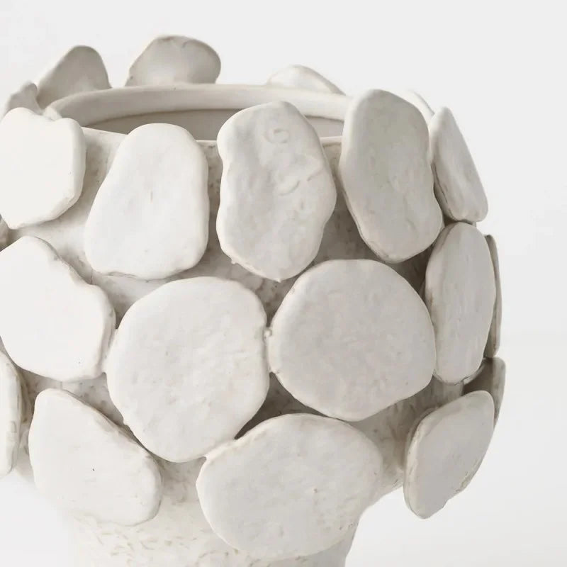 Ariela Ceramic Pot in White