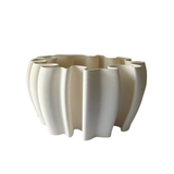 Wavy Ceramic Bisque Bowl